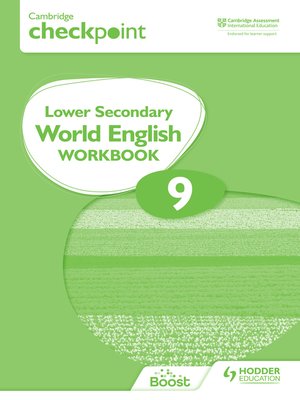 cover image of Cambridge Checkpoint Lower Secondary World English Workbook 9